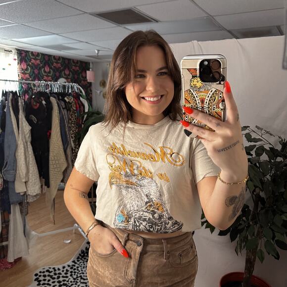 Forever 21 Meanwhile in The West Eagle Graphic Print T-Shirt - Picture 2 of 6